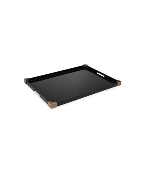 CORNERS TRAY - ANTIQUE BRASS